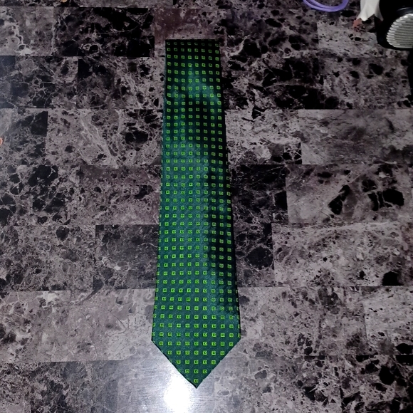 Design-Italia 100% Silk geometric Tie - Picture 1 of 3